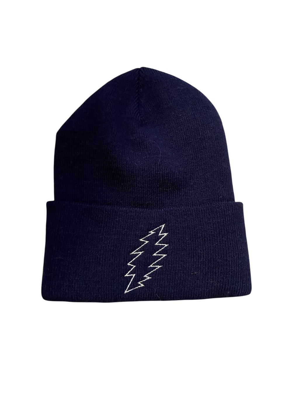 Navy Dead Bolt Beanie