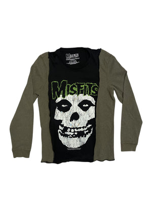 Upcycled Misfits Thermal Shirt -S/M