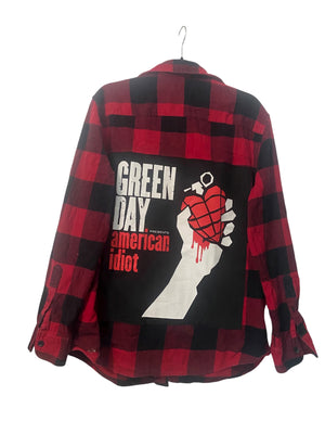 Green Day Flannel- Mens Medium