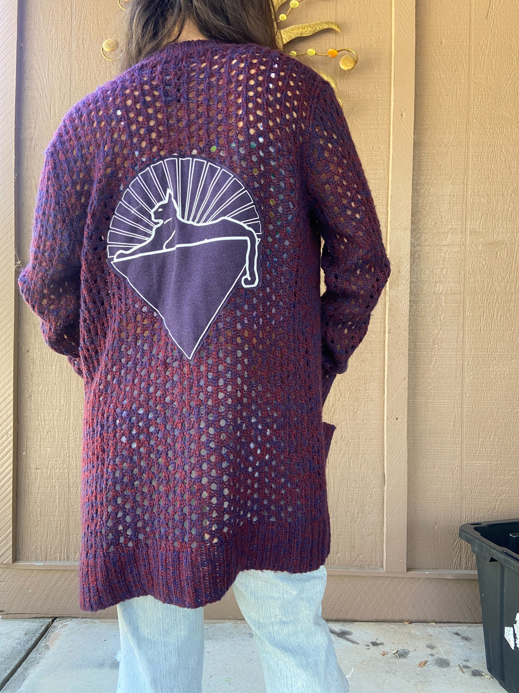 Cats Under The Stars Cardigan- Womens XL