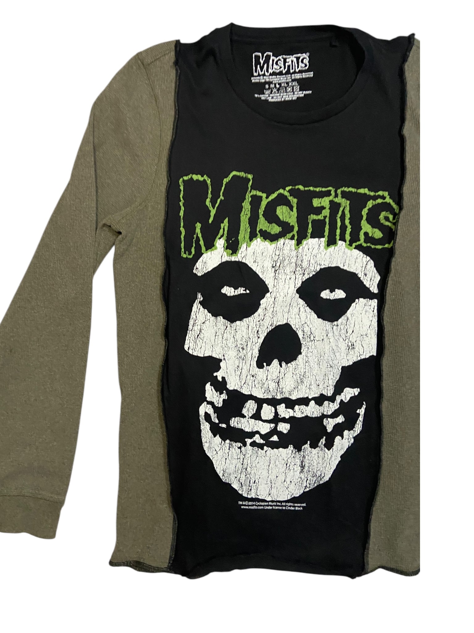 Upcycled Misfits Thermal Shirt -S/M