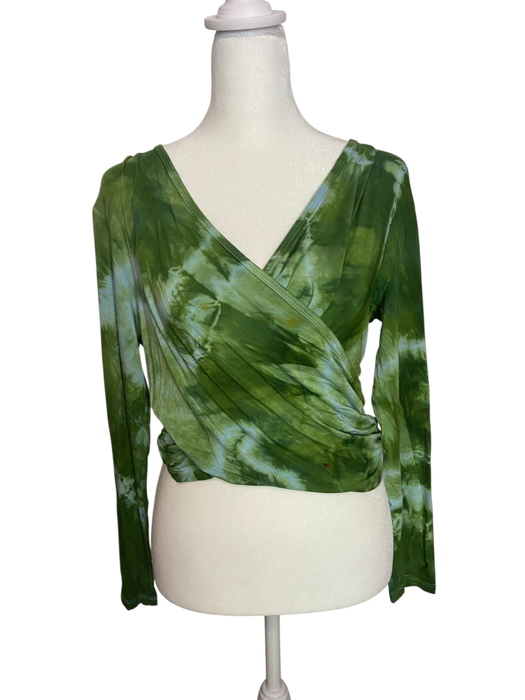 Agate Tie Dye Wrap Top- Large