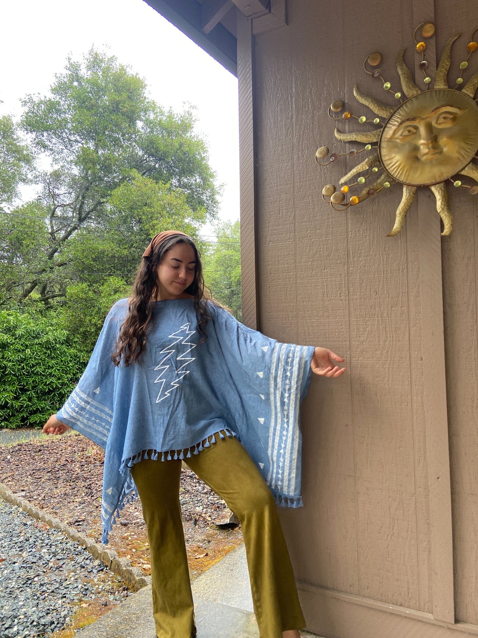 Powder Blue Poncho