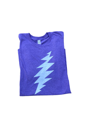 Bolt Tee- Purple Heather