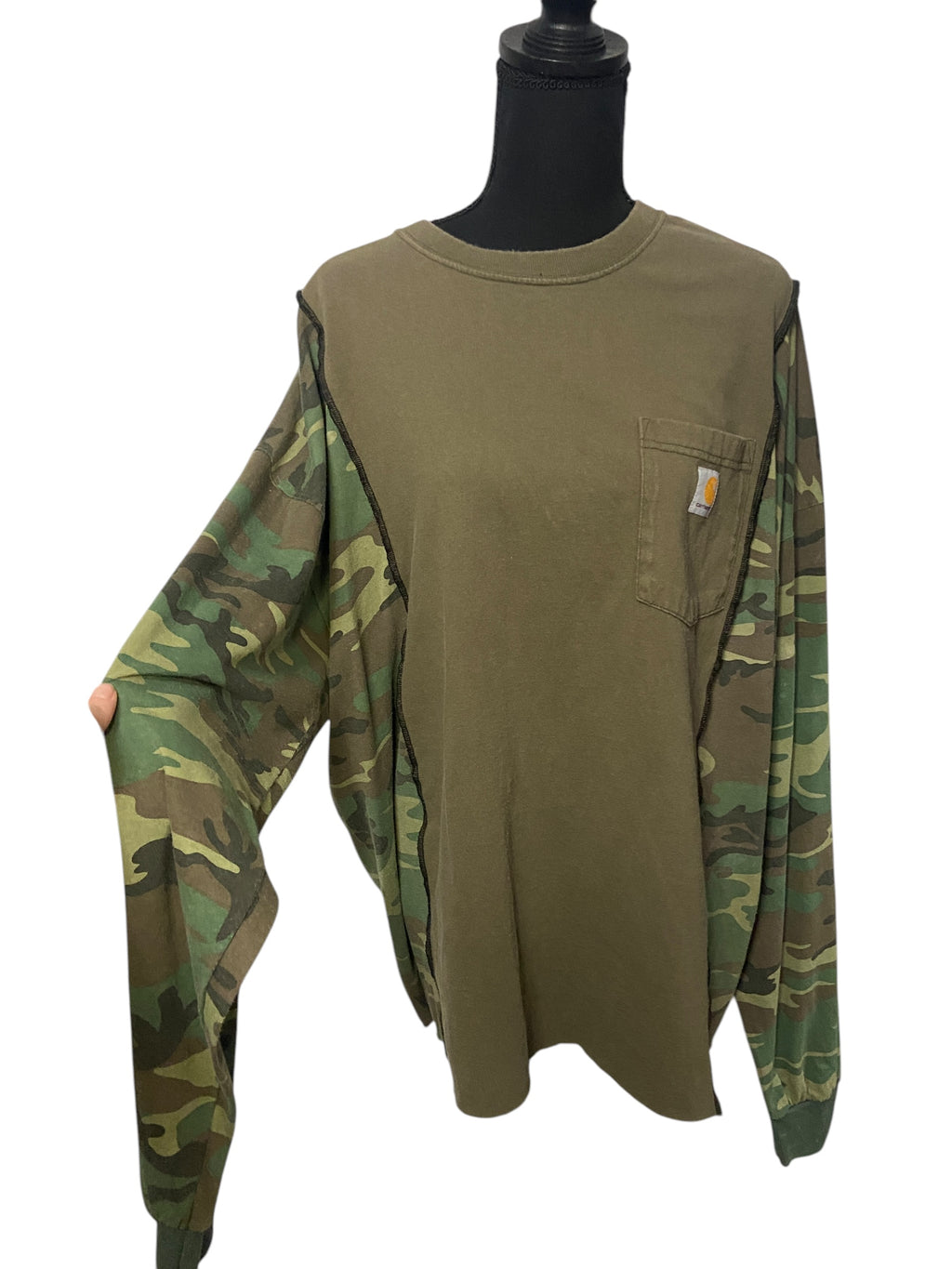 Upcyled Carhartt Camo Shirt -2XL/3XL