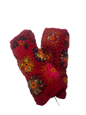 Wool Fleece Lined Fingerless Gloves