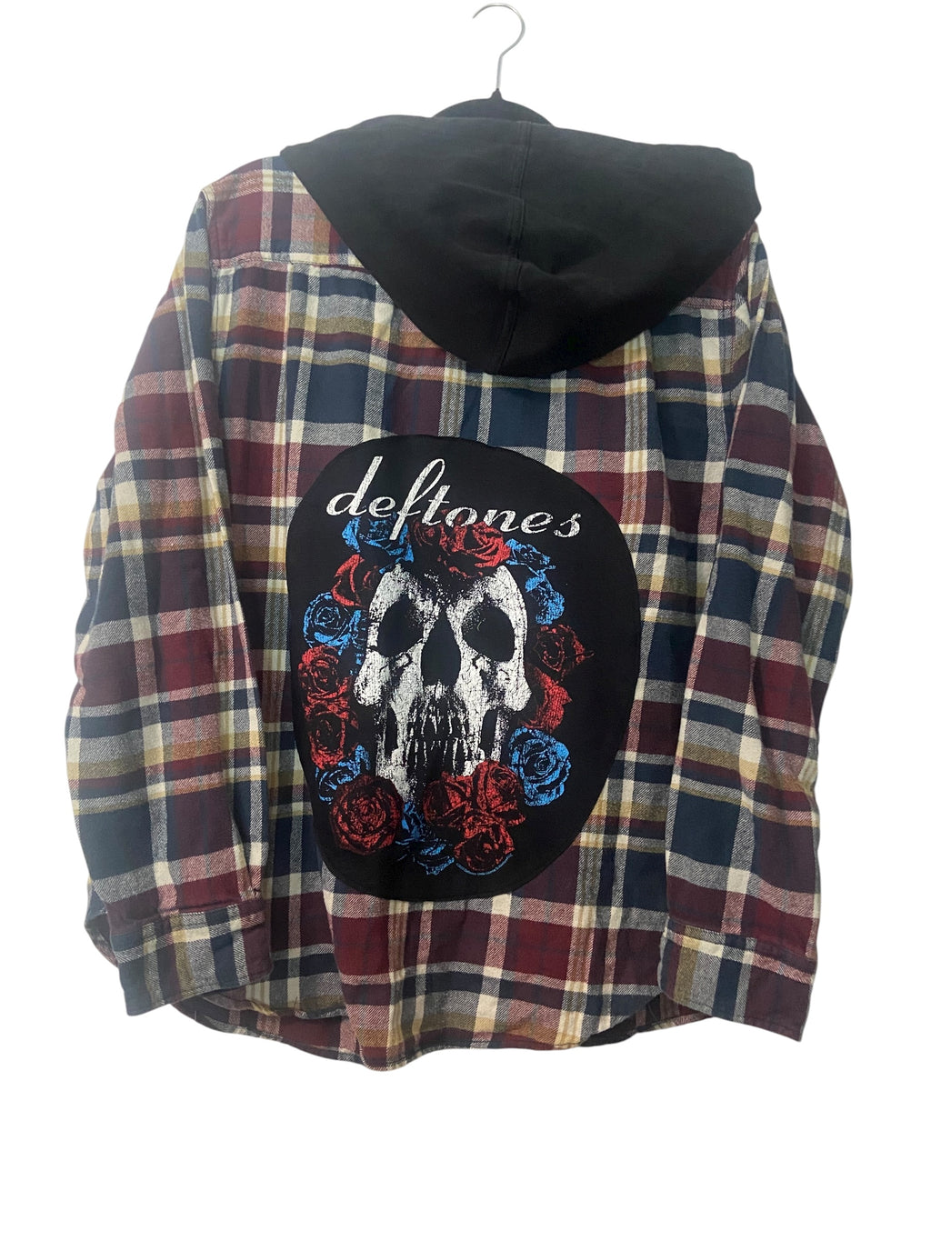 Deftones Hooded Flannel- Mens Medium