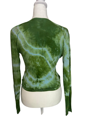 Agate Tie Dye Wrap Top- Large