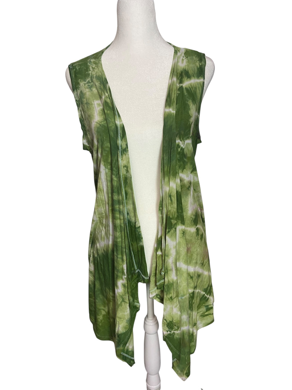 Avocado Tie Dye Cardigan Vest- XL