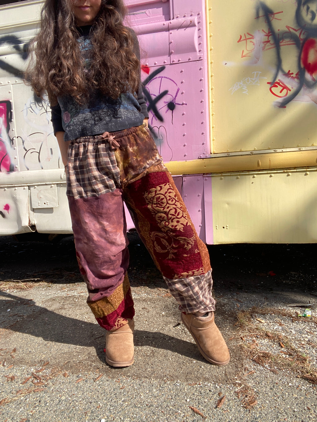 Patchwork Lightweight Sweats  (Read Description)