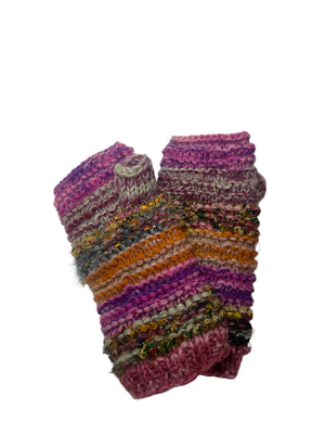 Wool Fleece Lined Fingerless Gloves