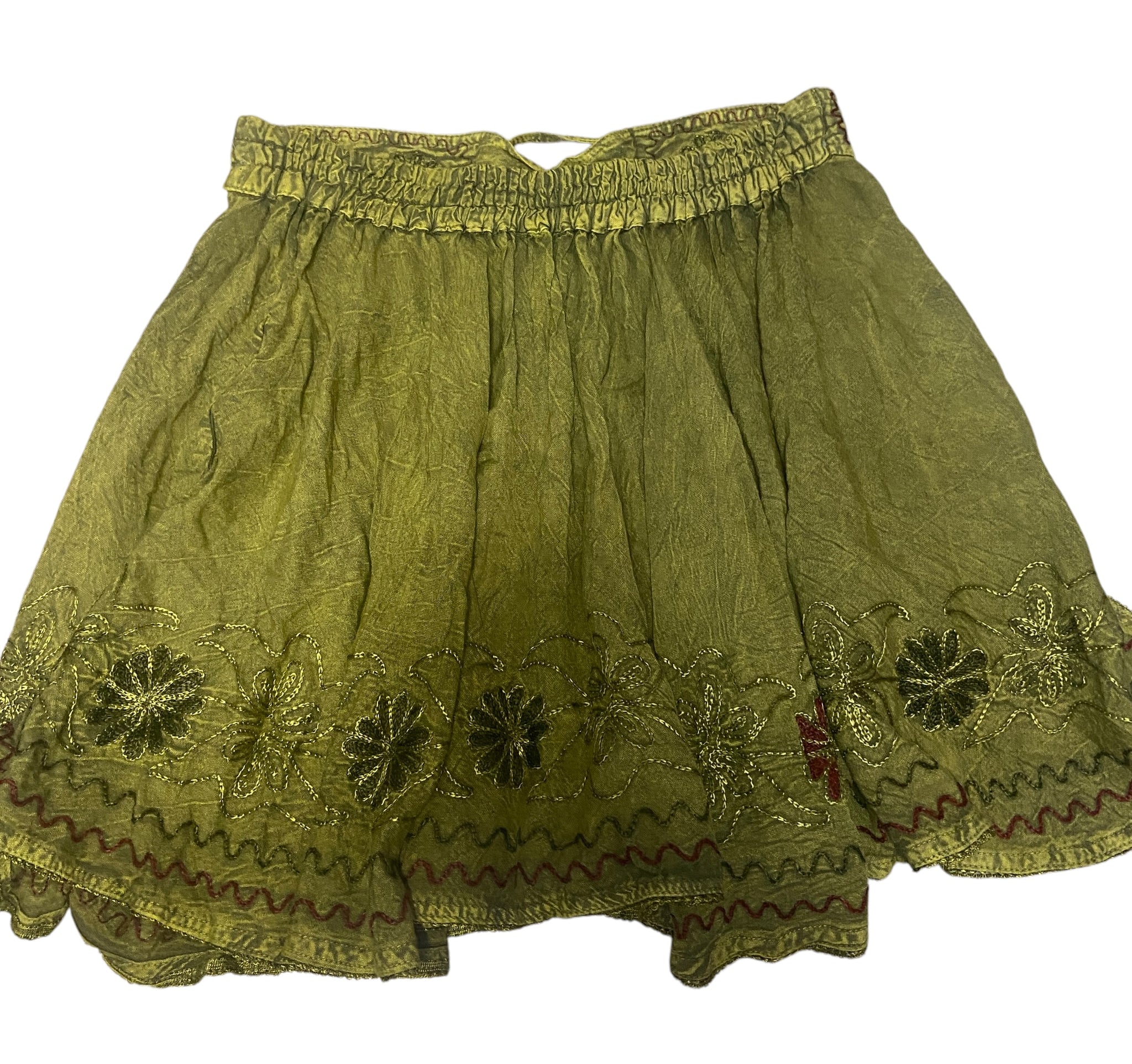 Stonewashed Hippie Skirt-Free Size