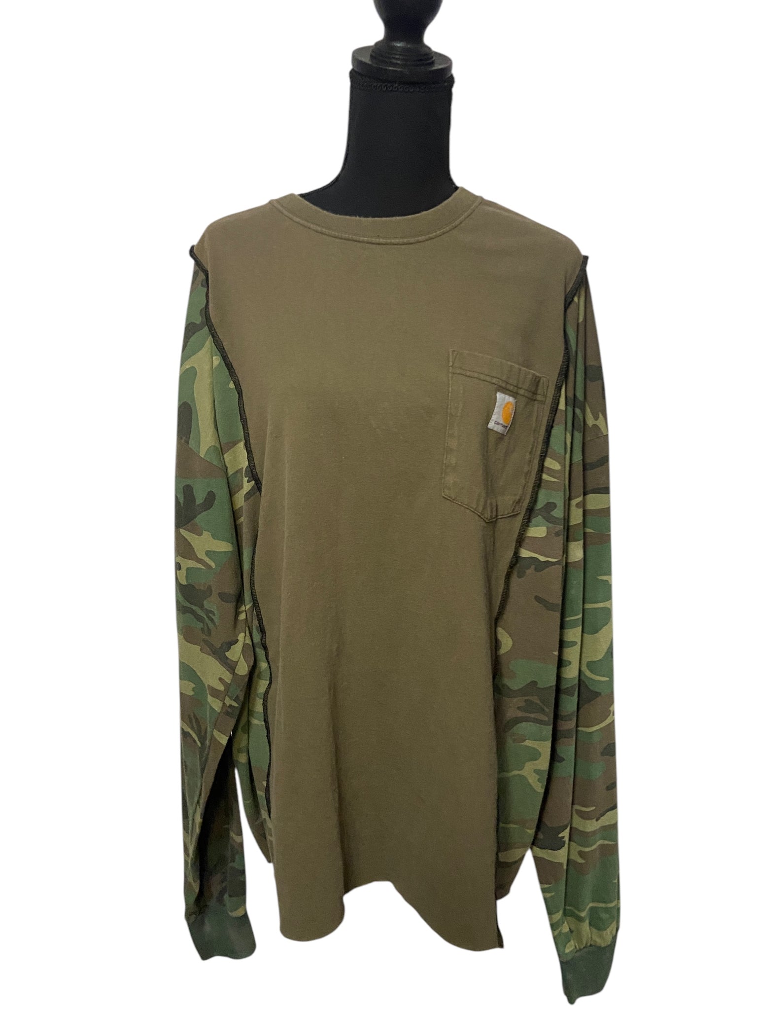 Upcyled Carhartt Camo Shirt -2XL/3XL