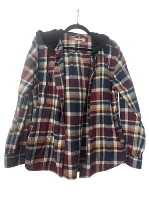 Deftones Hooded Flannel- Mens Medium