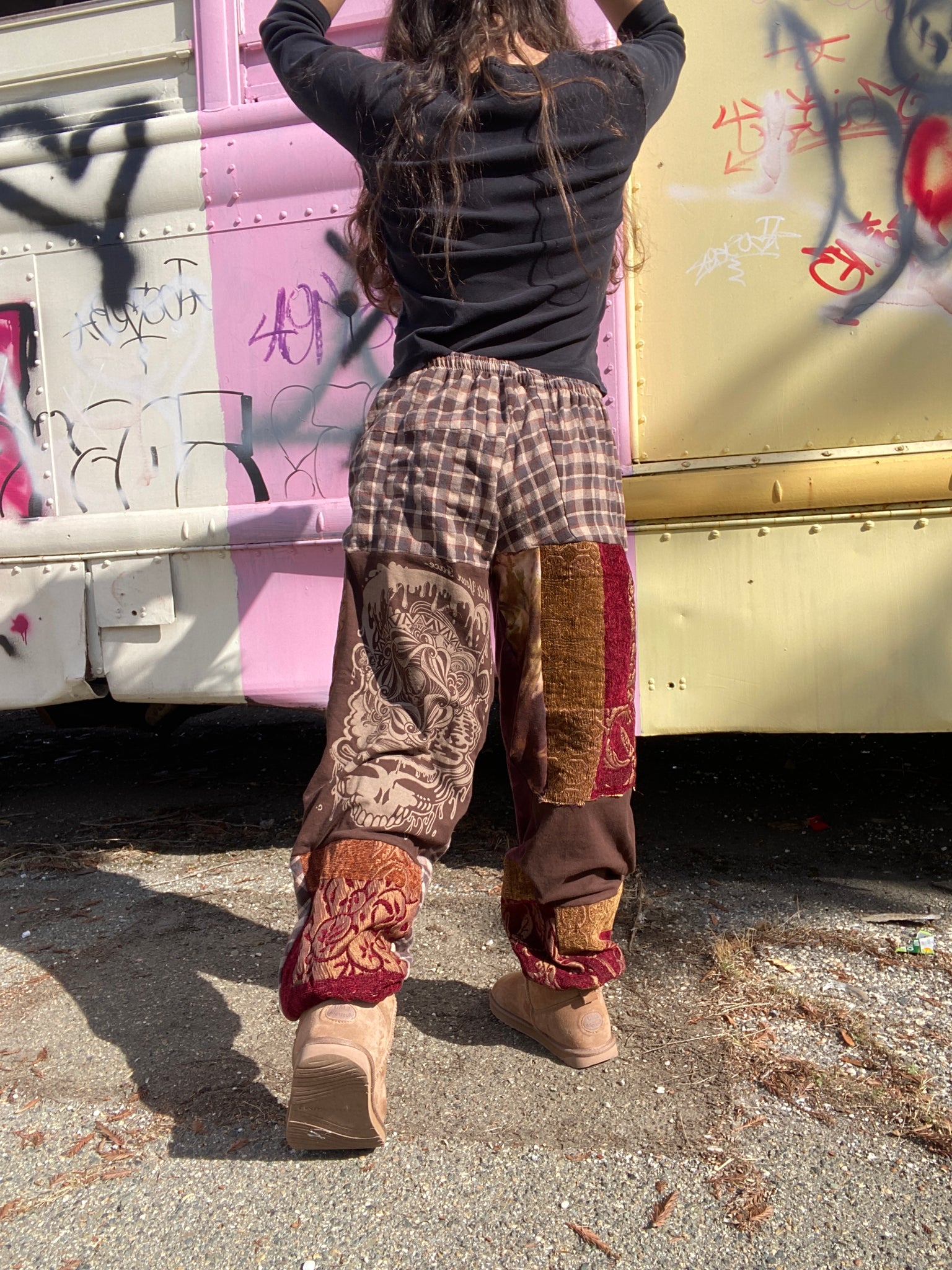 Patchwork Lightweight Sweats  (Read Description)