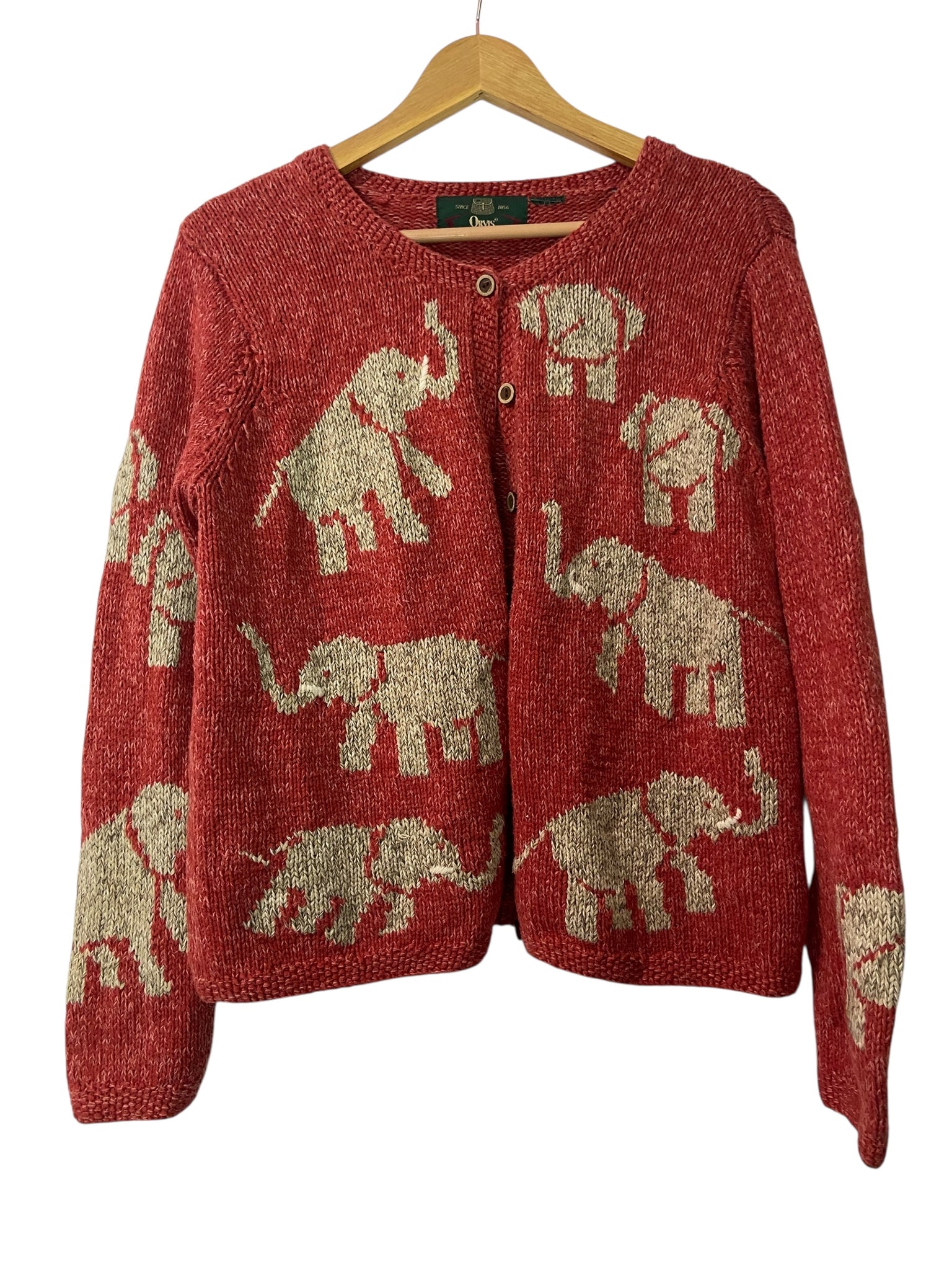 Grateful Elephant Vintage Sweater- Large