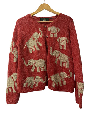 Grateful Elephant Vintage Sweater- Large