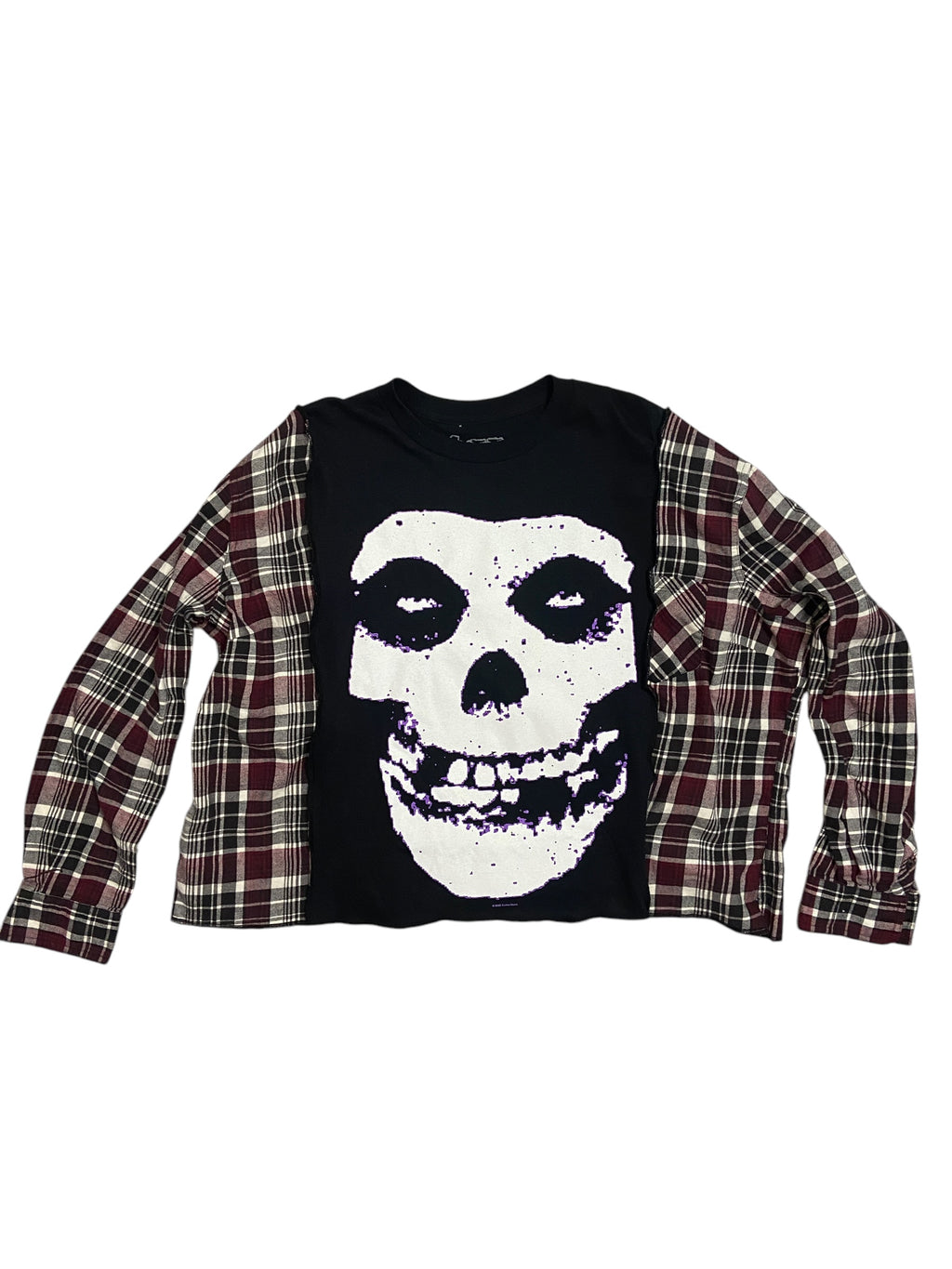 Upcycled Misfits Flannel Shirt - XL/2XL