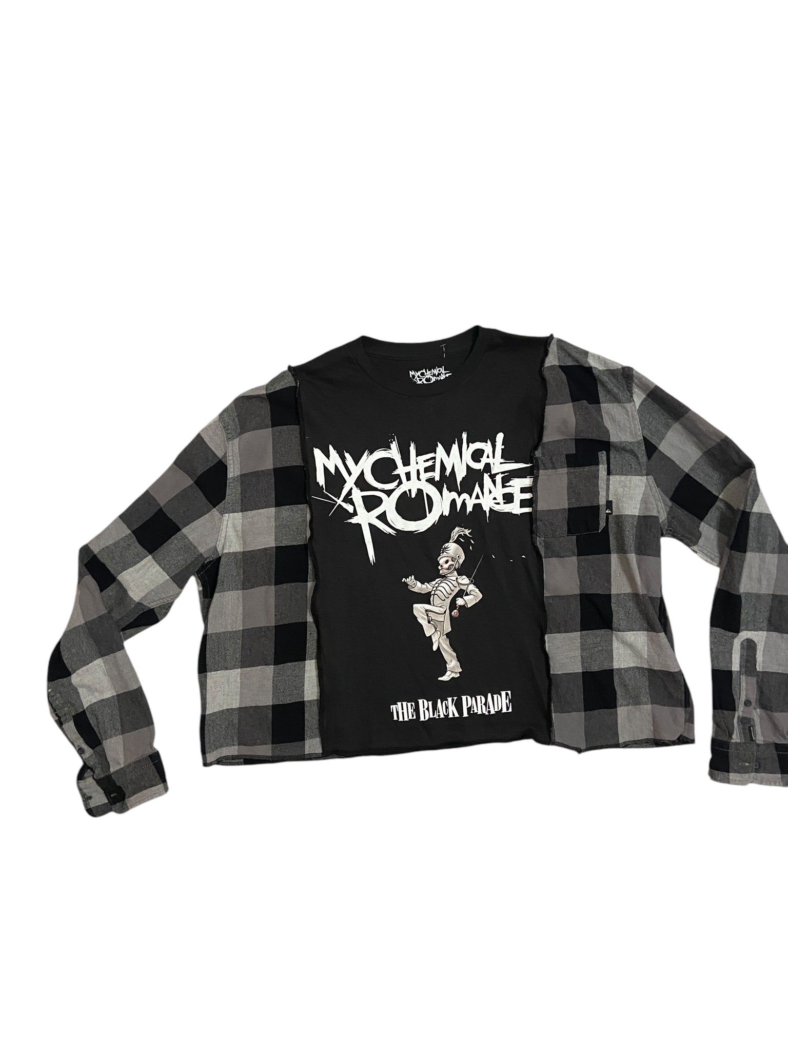 My Chemical Romance Upcycled Flannel Shirt- 2XL