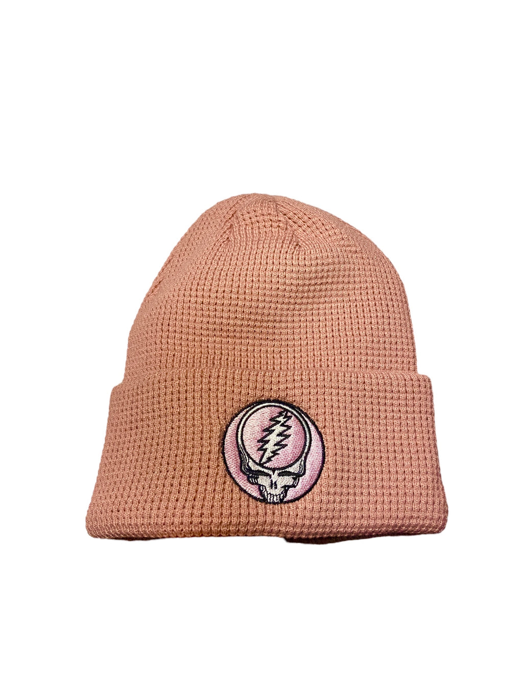 Pink Stealie Waffle Beanie