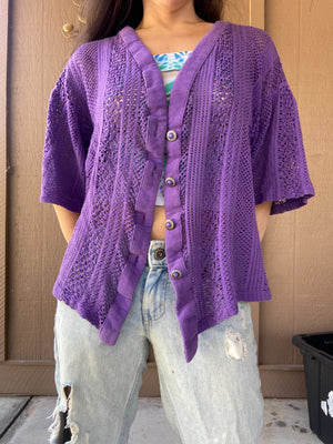 The Wheel Knit Vintage Cardi- Ladies XL