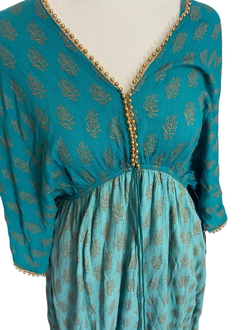 Boston proper Muse Beaded Ombré Knit Maxi Dress