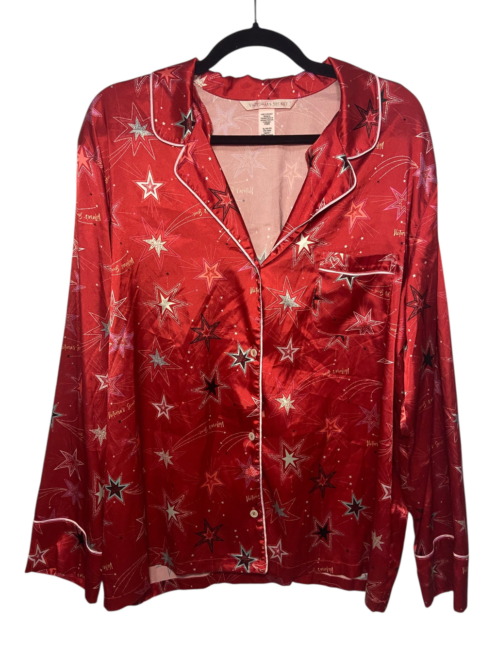 Victorias Secret Holiday Pajama Top XL