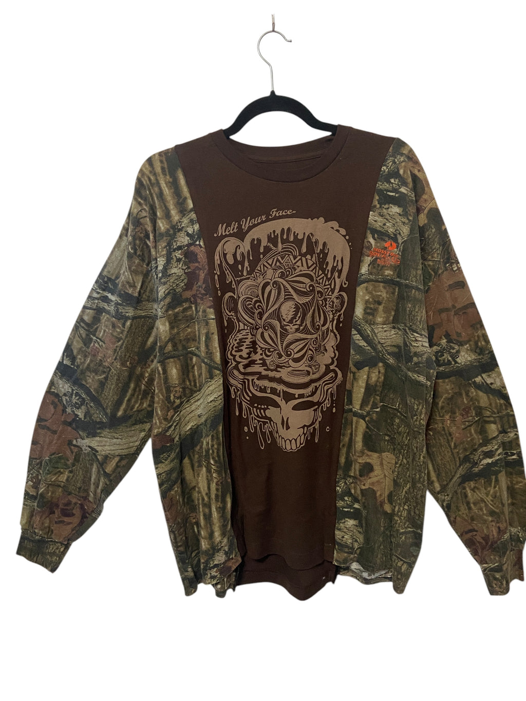 Camo Dead Upcycled Shirt- Mens Large