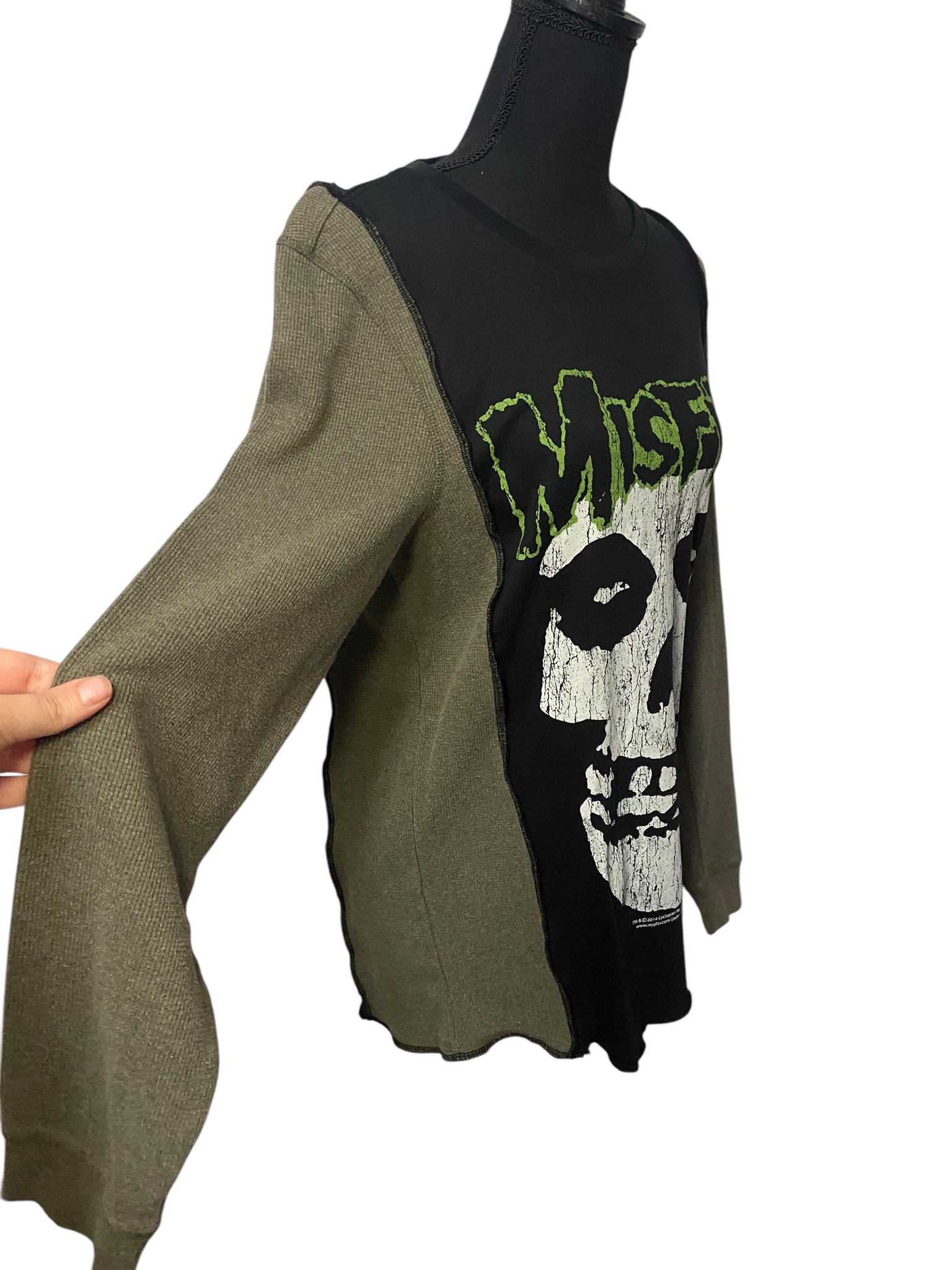 Upcycled Misfits Thermal Shirt -S/M