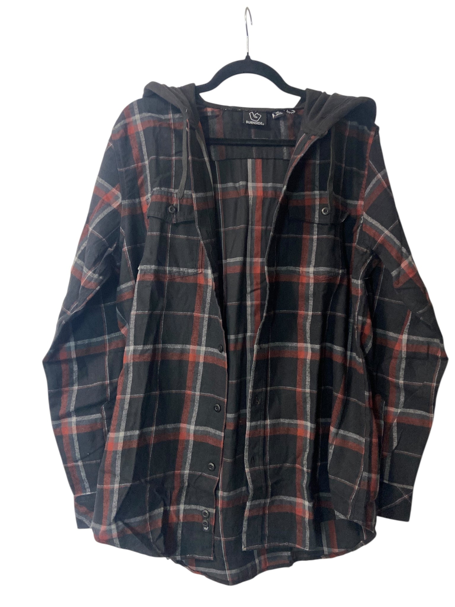 MCR Black Parade Is Dead Hooded Flannel- Mens Large