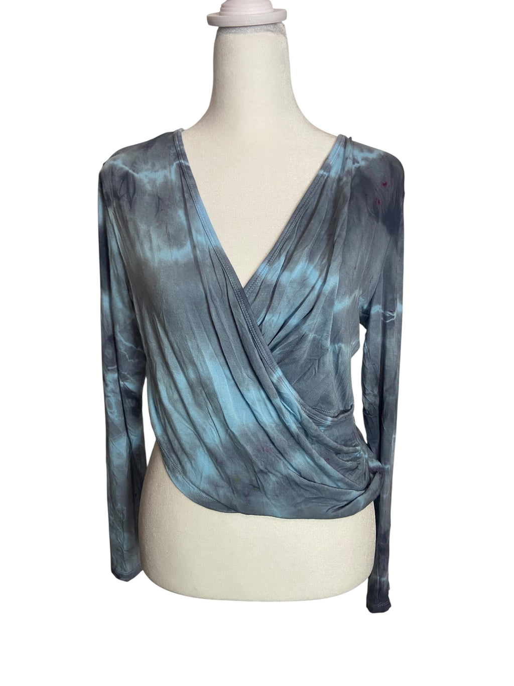 Agate Tie Dye Wrap Top- XL