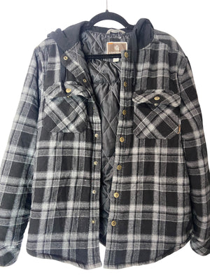 MCR Lined Hooded Flannel- Medium (Please Read Description)