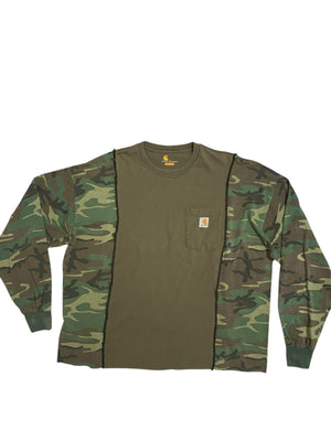 Upcyled Carhartt Camo Shirt -2XL/3XL