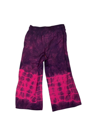 Magenta Tie Dye Capri Sweatpants- Small