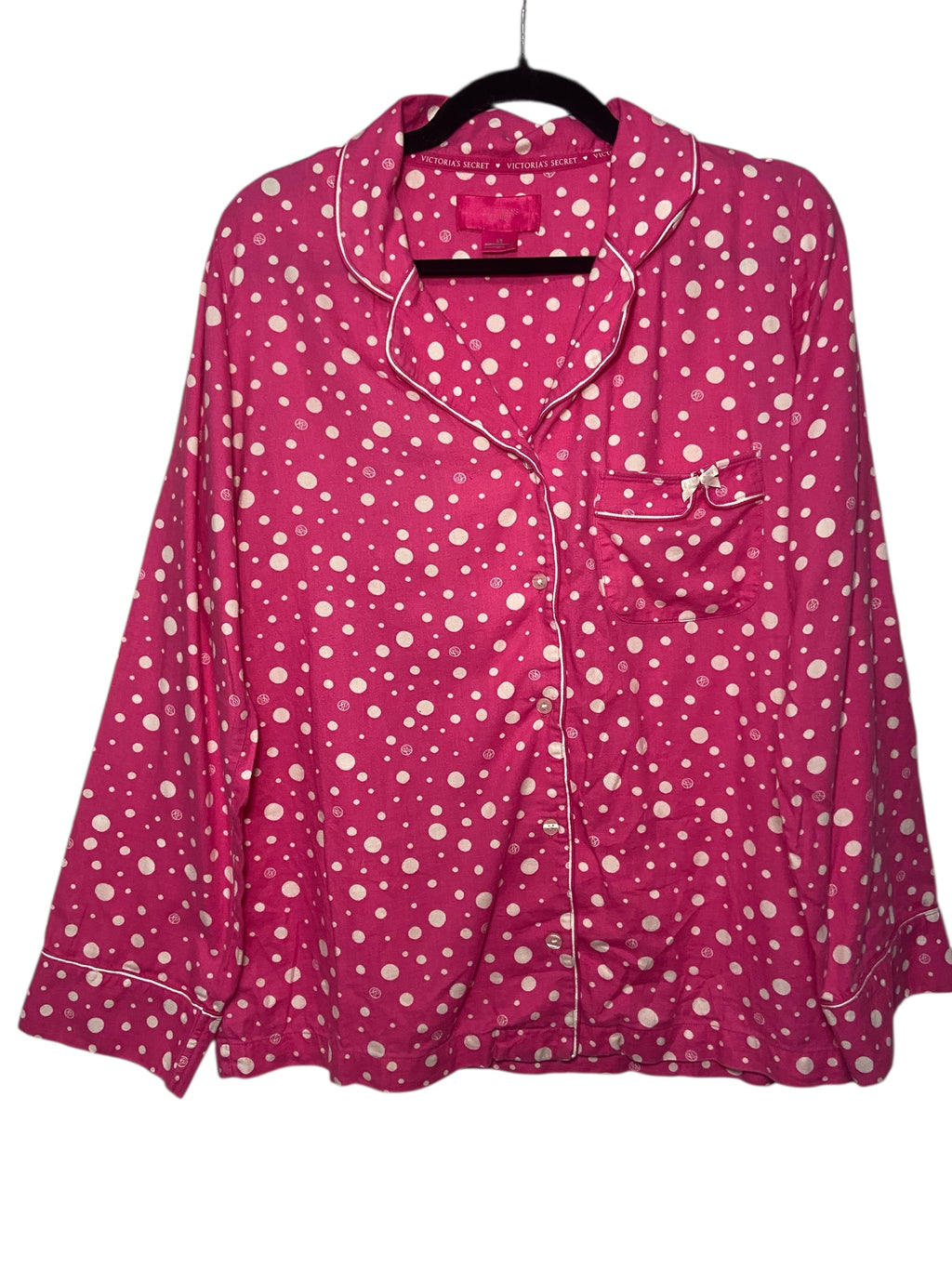Polka Dot Victorias Secret Pajama Top- Small