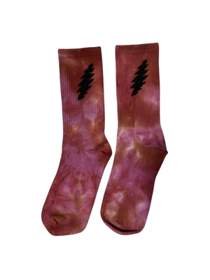 Ruby Bolt Crew Socks