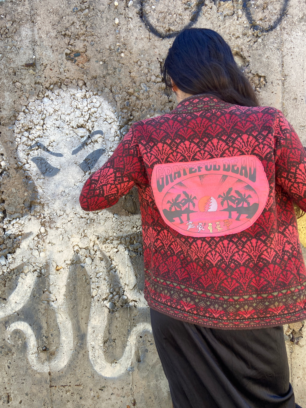 Grateful Sunset Vintage Sweater-Small