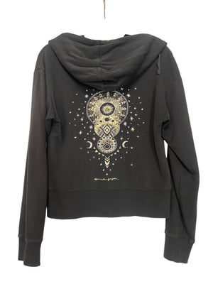 Spiritual Gangster Zip Up Hoodie- Womens Medium