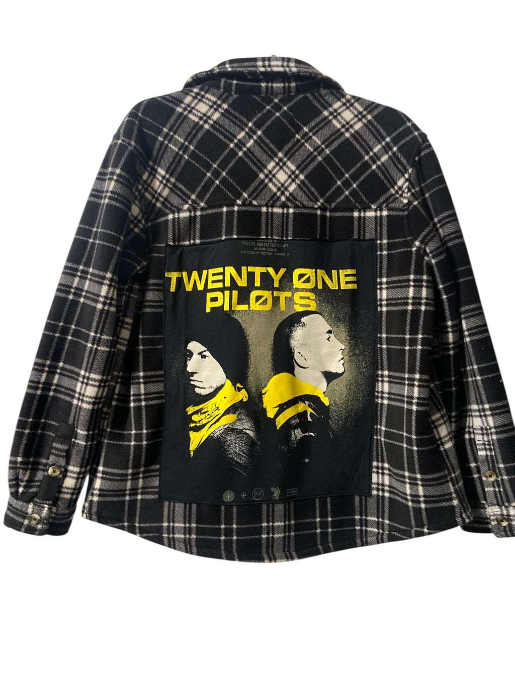 Twenty One Pilots Lined Fleece Shirt Jacket- Mens Medium