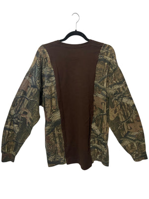 Camo Dead Upcycled Shirt- Mens Large