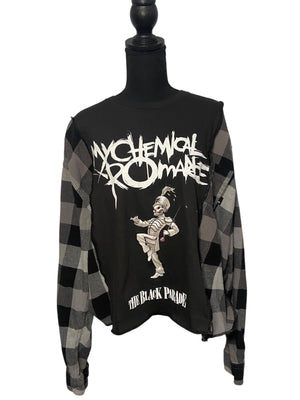 My Chemical Romance Upcycled Flannel Shirt- 2XL