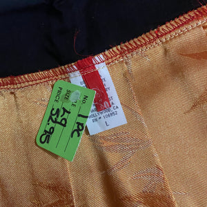 Red & Gold Detail Micro Mini Skirt