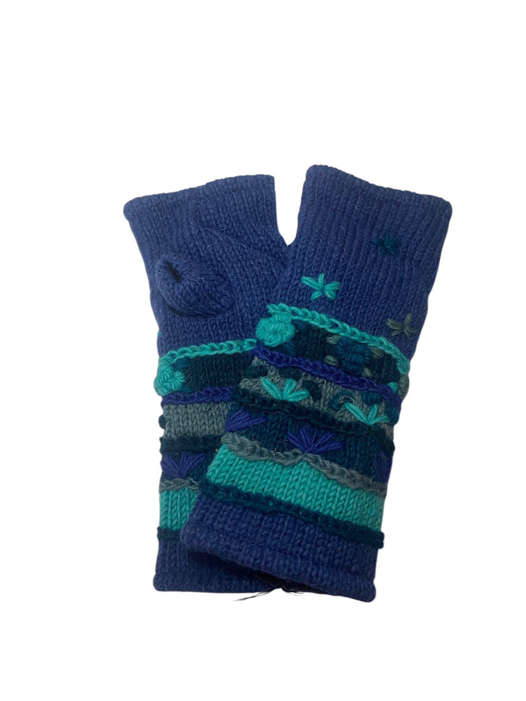 Wool Fleece Lined Fingerless Gloves