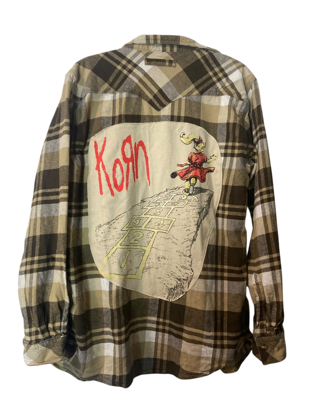 Korn Upcycled Flannel- Mens Large Tall