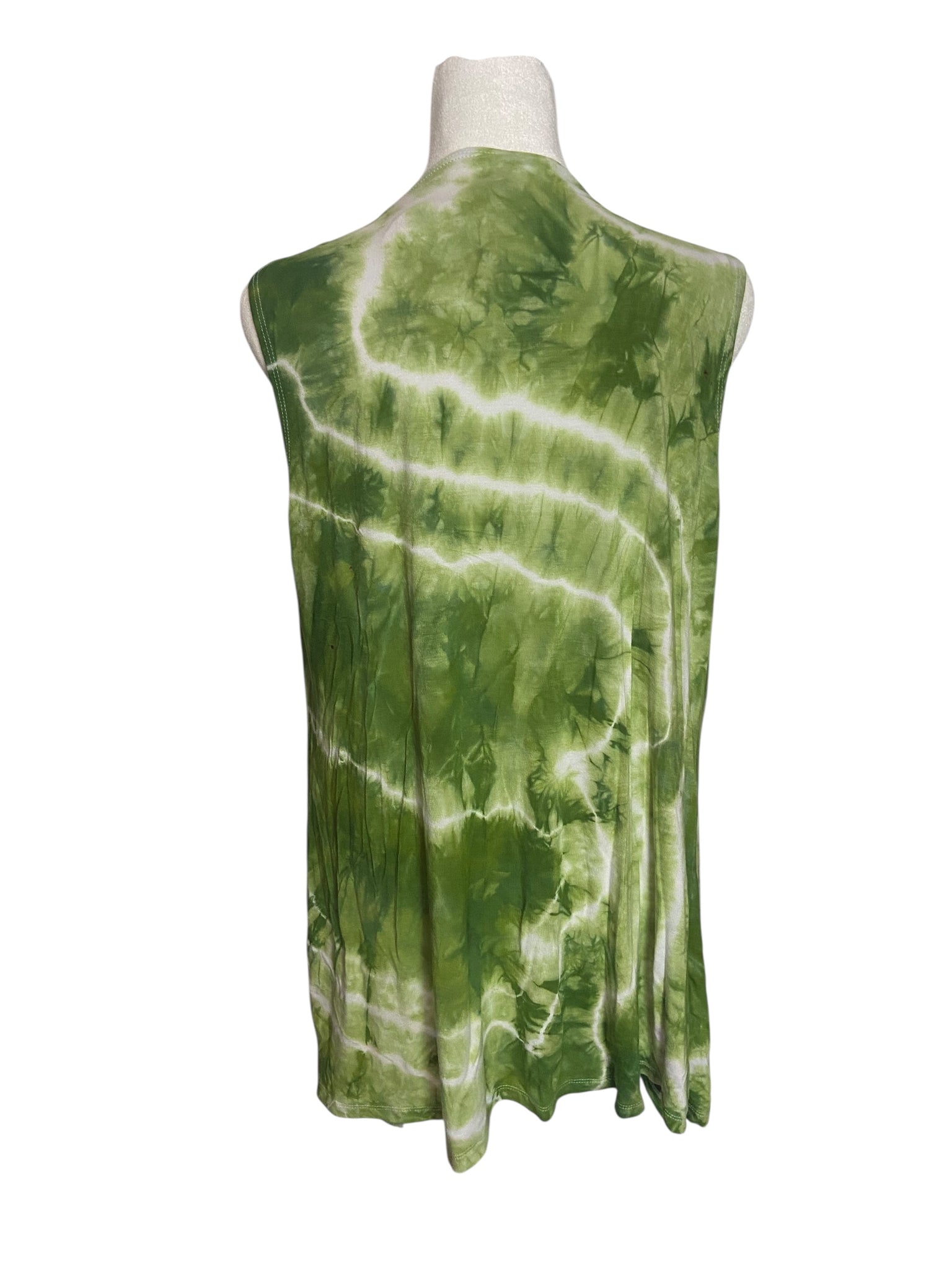 Avocado Tie Dye Cardigan Vest- XL