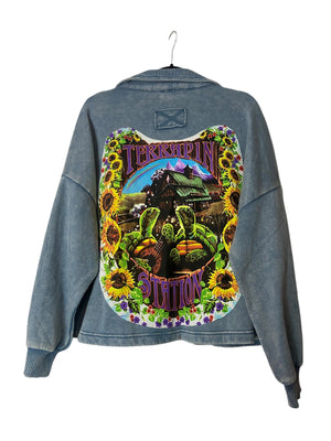 Terrapin Sweatshirt Jacket-Womens L/XL