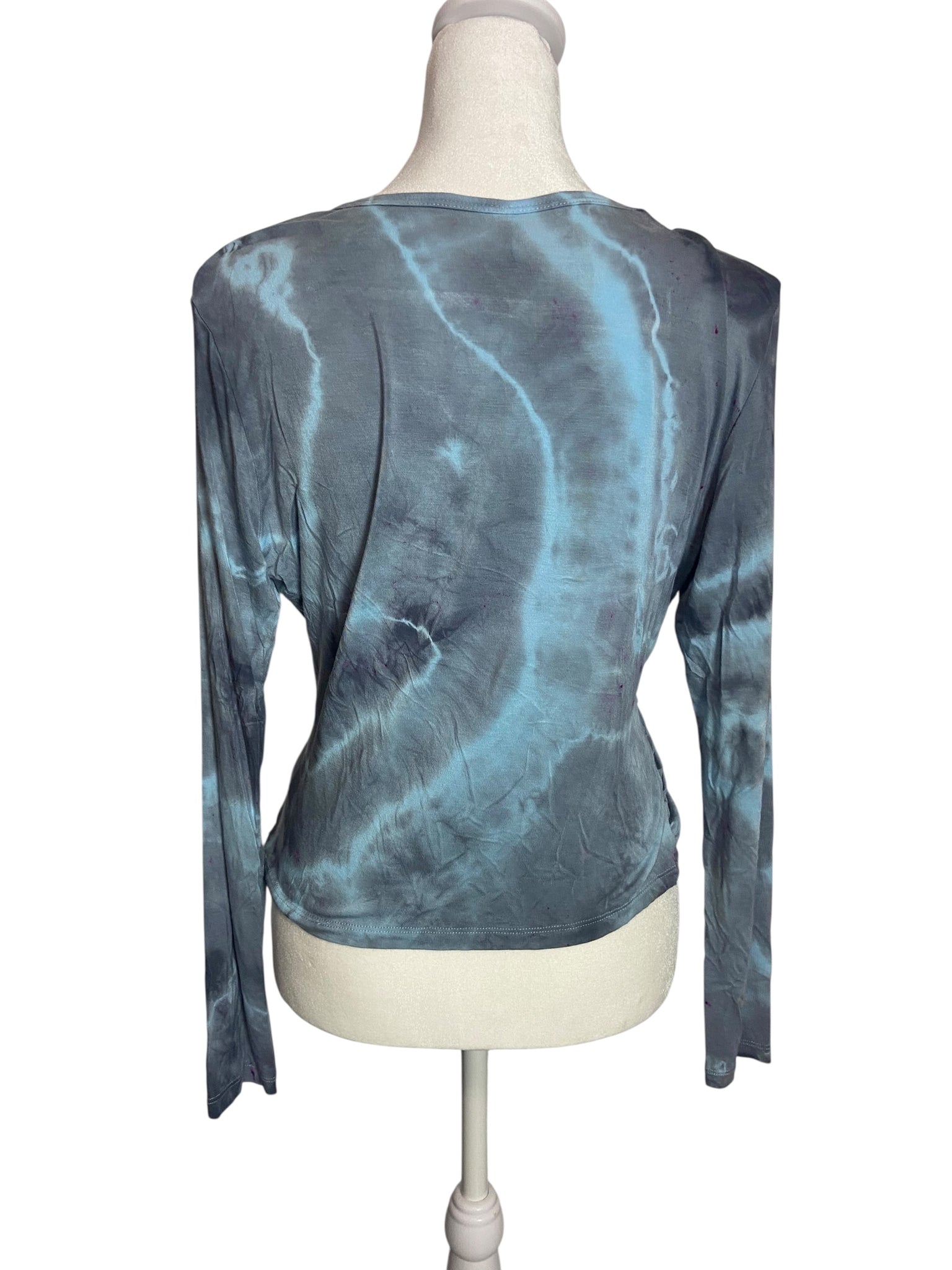 Agate Tie Dye Wrap Top- XL