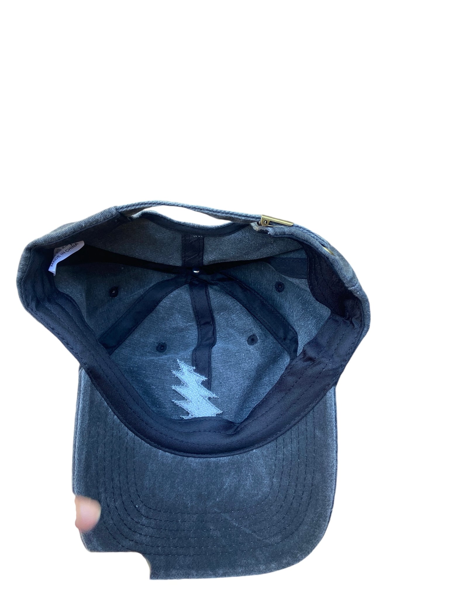 Silver Bolt Dad Hat-Vintage Black