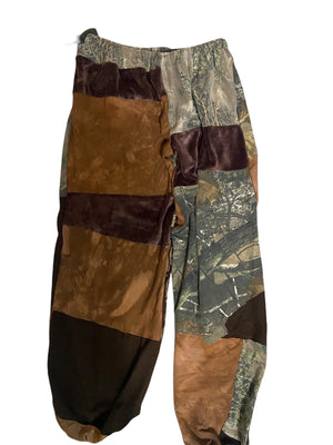 Camo Dead Patchwork Sweatpants(Read Description)