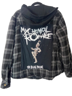 MCR Lined Hooded Flannel- Medium (Please Read Description)